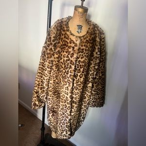 Leopard fur coat
